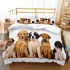 Plain Panda, Fox, Pet Cat, Lovely Dog 3D NEW Duvet Cover Pillowcase Bedding Set Adult Boy Girl Bedroom Decoration Single Double