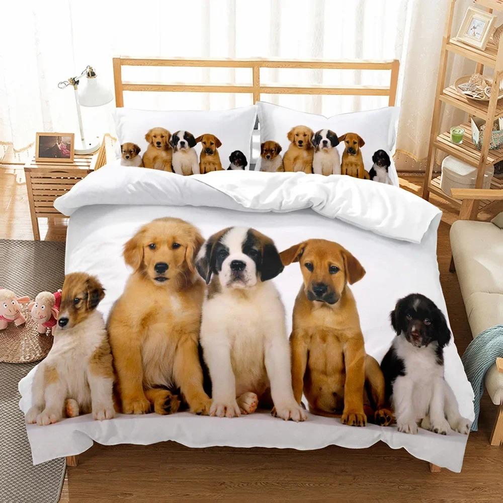 Plain Panda, Fox, Pet Cat, Lovely Dog 3D NEW Duvet Cover Pillowcase Bedding Set Adult Boy Girl Bedroom Decoration Single Double