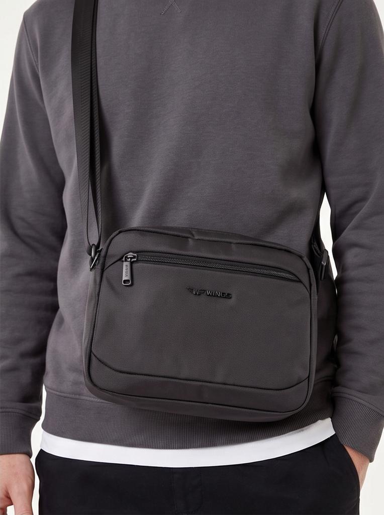Brant Wings Men' Shoulder Bag Black