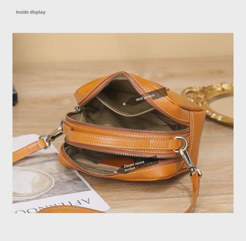 Women's Leather Handbags: 2025 New Design, Versatile Messenger & Shoulder Bags