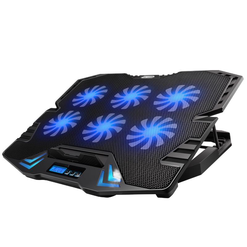 ICE COOREL Adjustable Laptop Cooling Stand with Multi-Fan & RGB Options