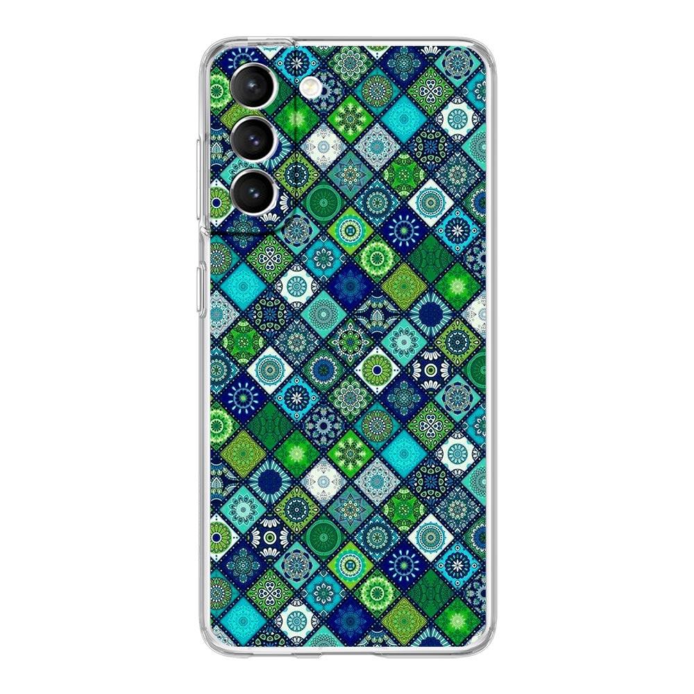 Mandala flower totem Clear Silicone Phone Case For Samsung Galaxy S23 S22 5G S20 Ultra S21 FE 5G S10E S9 S8 S10 Plus Soft Cover