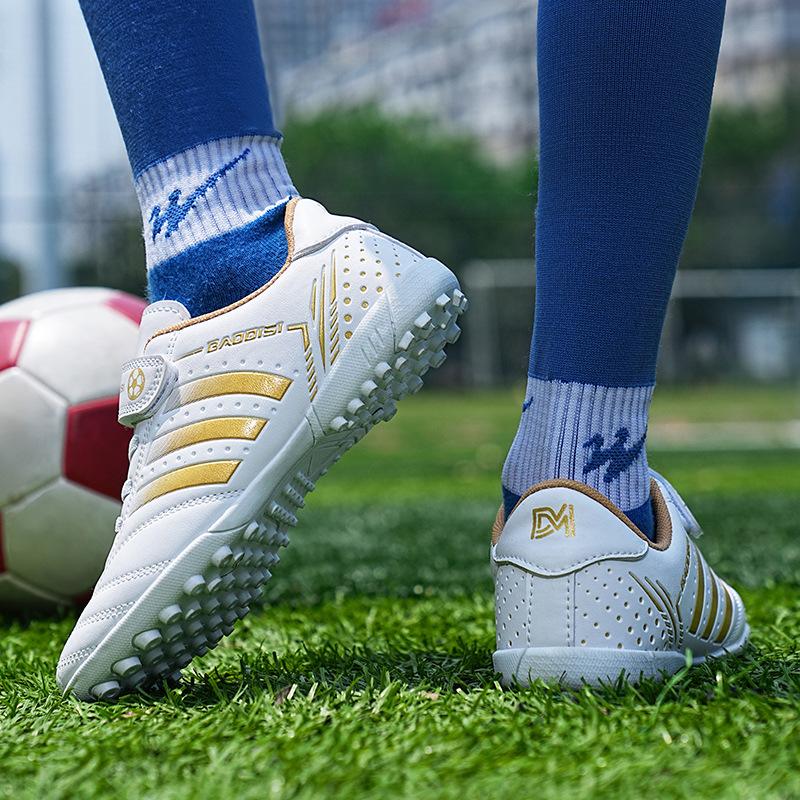 Velcro children's football shoes men's and women's broken nails elementary school students indoor football game training shoes children