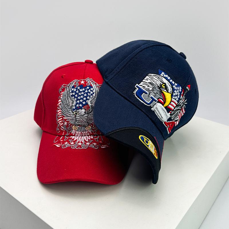 Baseball Stitching Stitched Embroidered Alphabet Eagle America Women  Men For Neutral Gender Fresh Caps Peaked Hats Hardtop Breathable Personal