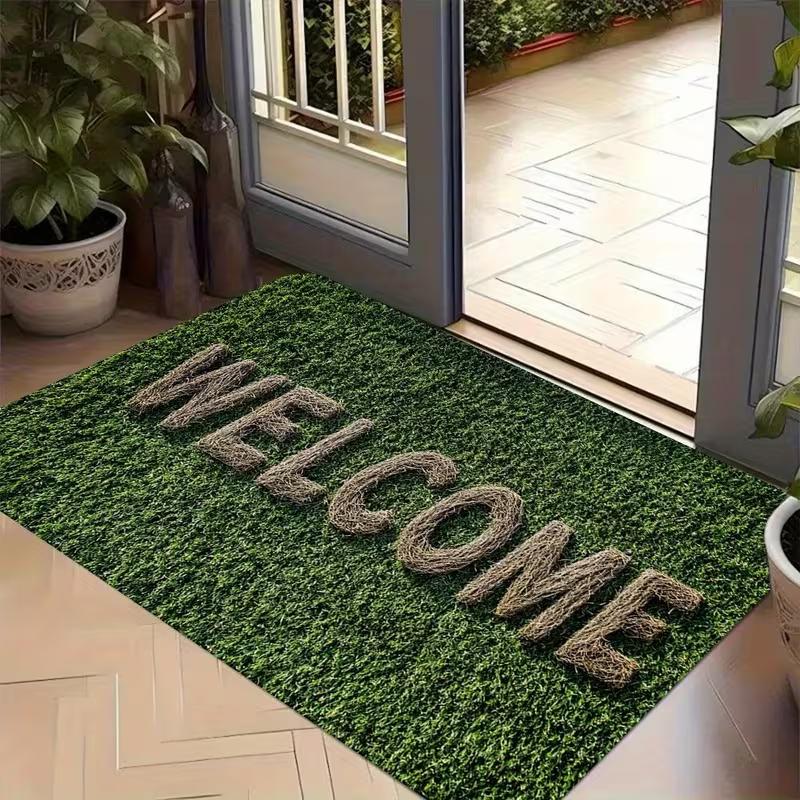 

Doormat with The Letters WELCOME Is Suitable for Decorating Bedrooms Living Rooms Kitchens and Indoor Holiday Themed Carpets 40cm x 60cm