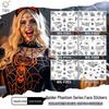 Waterproof 3D Spider & Web Halloween Tattoo Stickers - Sweat-Proof Enchanting Design
