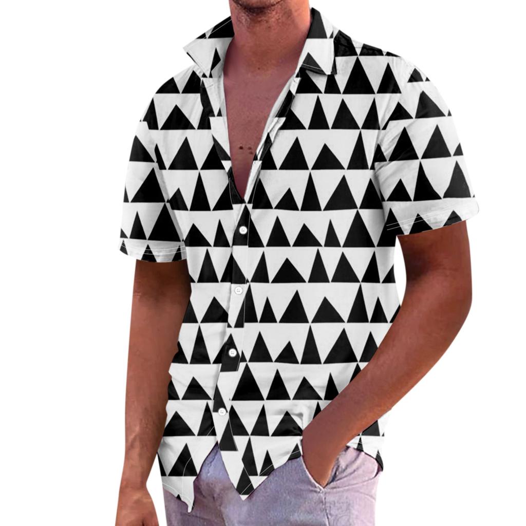 Erkekler için Hawaii Gömlek, erkek Vintage Düğme Aşağı Bowling Gömlek Kısa Kollu Yaz Plaj Gömlek