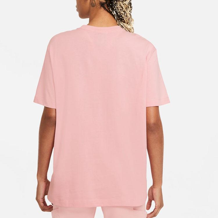 Nike Air Logo Casual Sport Short Sleeve T-Shirt Women Tops Pink CZ8615-630