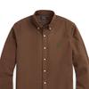 Polo Ralph Lauren Logo Solid Color Single-Breasted Loose Long Sleeve Shirt Men Shirts Chocolate MNPOWOV16823852-200