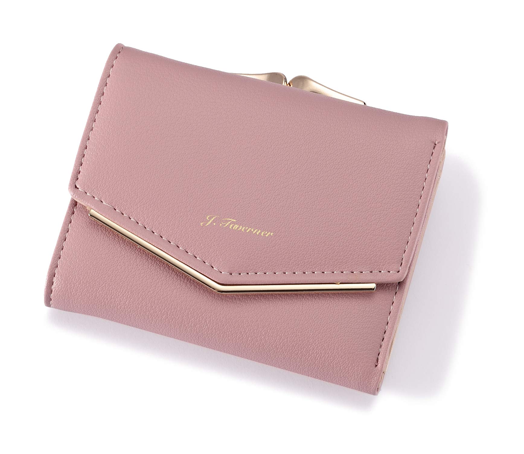 

Taverner Faux Leather Clasp Mini Compact J. Women s Wallet, (Pink) рожевий
