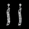 Gift Rhinestone Women Necklace Water Drop Earrings Dangle Earrings Bridal Wedding Jewelry Set
