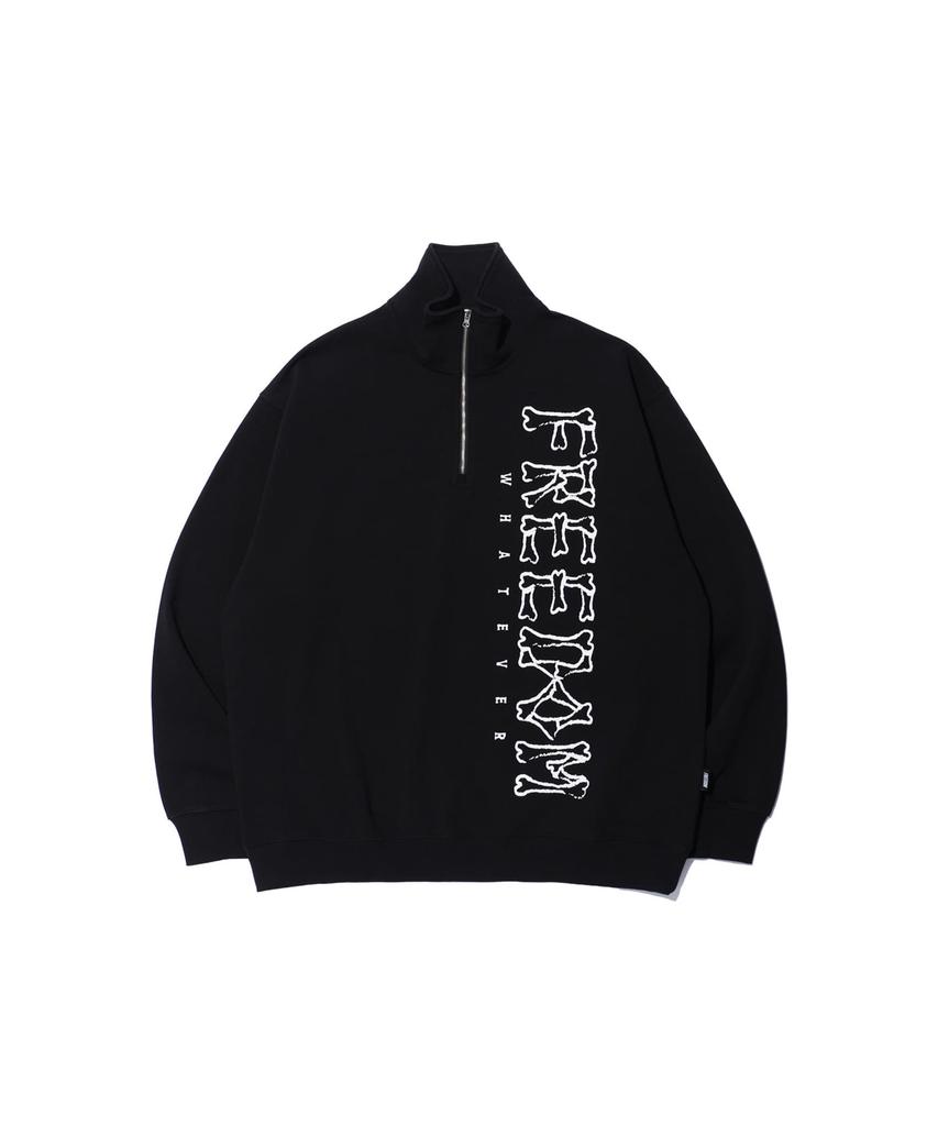 FREEDOM Cracked Bone Logo Half-Zip (Black)