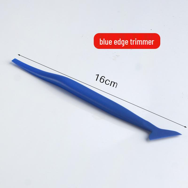 Car Film Scraper Tool with Long Handle for Edge Trimming and Insertion
