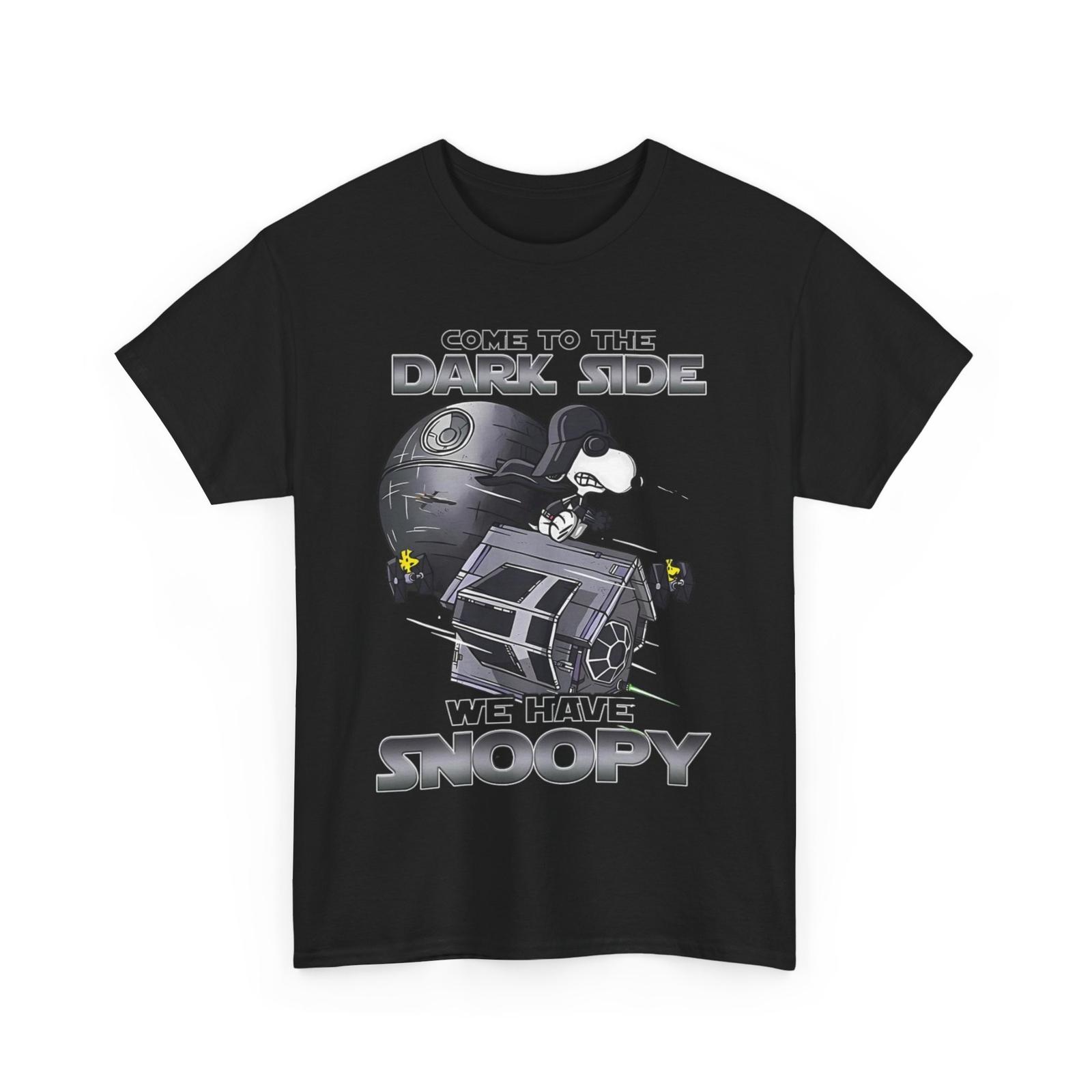 26 Snoopy Star Wars T-Shirt Peanuts Fan Gift Cartoon Dog Lover Tee Dark Side Tee Unisex T-Shirt XXXXL