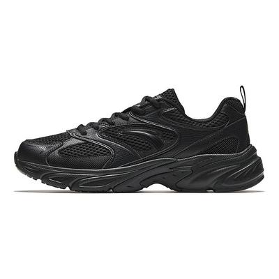 Bequeme Retro Atmungsaktive Höhenvergrößernde Low-Top Freizeitschuhe Herren Sneaker Basic-Schwarz 112538811-4