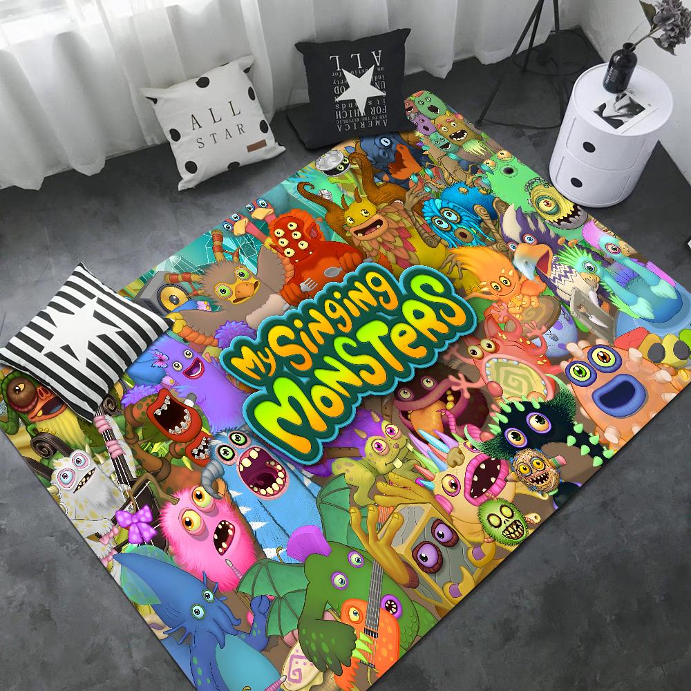 

3D Коврик для кухни My Singing Monsters, моющийся, нескользящий, коврик для зоны дивана и кресел в гостиной, кухня, современный домашний декор 40x60cm