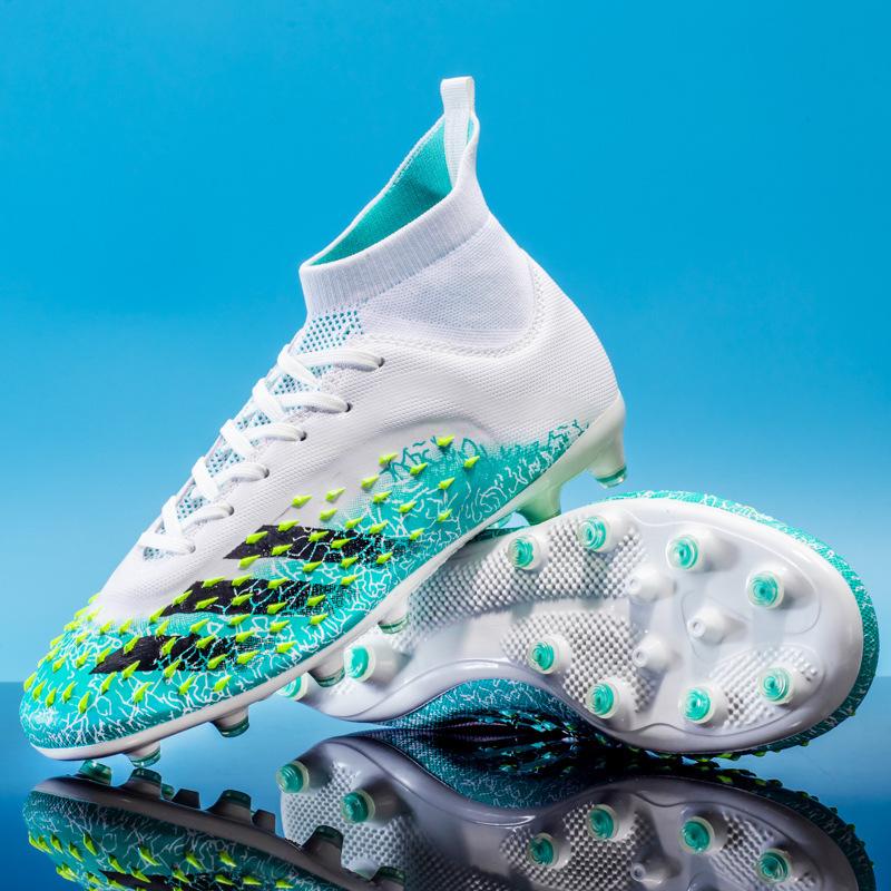 Training Long Nails Shattered Female Nails Student Lawn Competition Adult 23 High Top Football Shoes Men'S Shoes