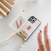 Applicable To Iphone14pro Mobile Phone Case Oblique Span Flip Cover Insert Card Mirror Leather Case 14max Japanese and Korean Strap Protective Case