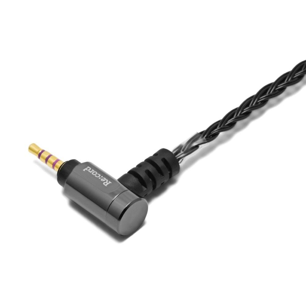 Re:cord Palette 8 MX-A BAL Solid Black 2.5mm 4-Pole Balanced Earphone Replacement Cable Re-cable Re-Record