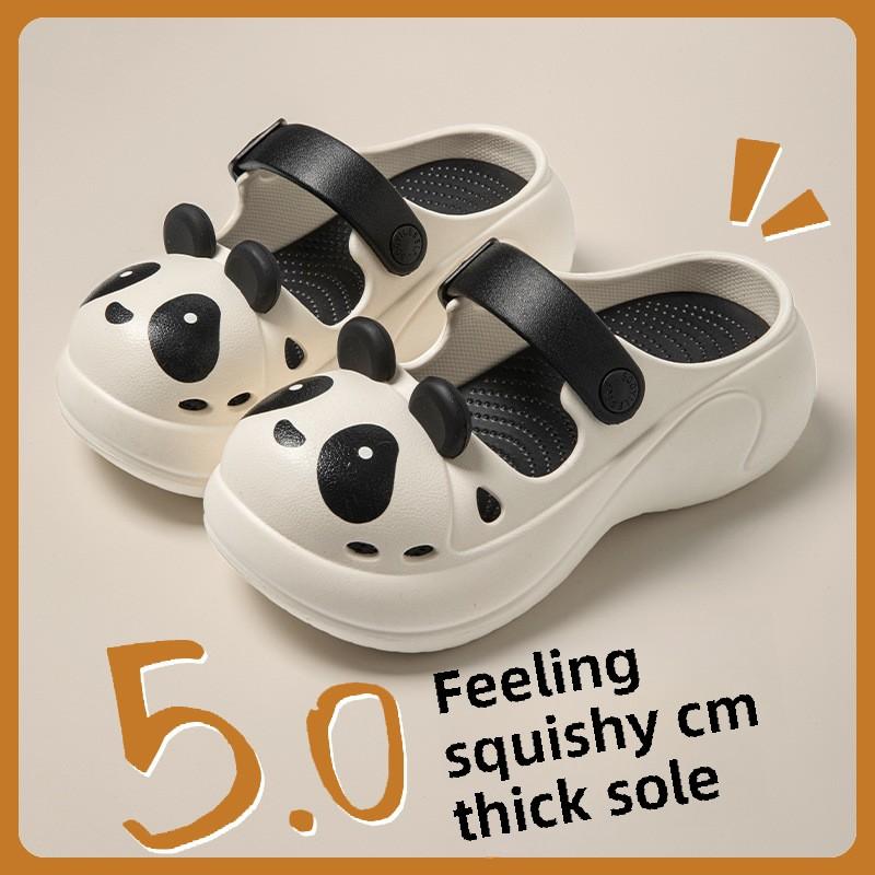 Cute Hole Shoes for Women In Summer 2025 New Home Thick-soled Outdoor Non-slip Beach Sandals