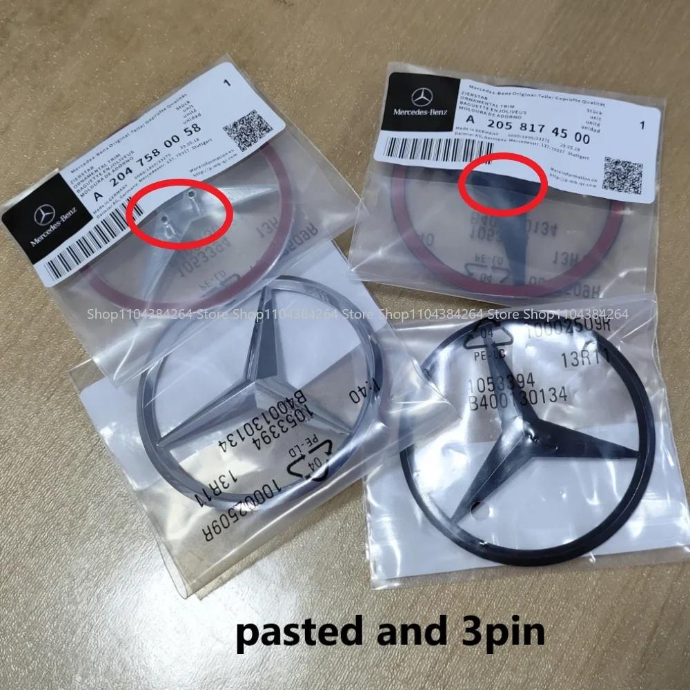 Original car size ABS Rear Trunk Emblem Badge Sticker For Mercedes Benz W204 W205 W206 W176 W211 H247 W212 W213 W117 badge