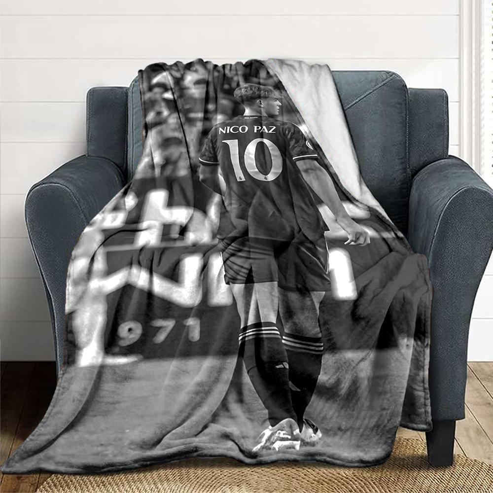 Player Field Blankets Flannel Printed Breathable Warm Throw Blanket for Home Office Bedspreads 0708a54