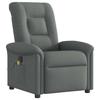 VidaXL Fauteuil de massage inclinable Gris foncé Tissu, fauteuil de massage, fauteuil, fauteuil canapé, fauteuil de bureau 4015627
