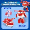 Super Wings S8 5 Calów NOWY JETT Transformujące Odkształcenie Transformuje się z Samolotu w Robota w 10 Krokach Figurki Akcji Zabawki dla Dzieci
