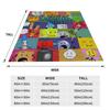 BFDI Inanimate Insanity Cartoon Decken Battle for Dream Island Fleece Neuheit Warme Überwurfdecken Bettwäsche Lounge Dekoration