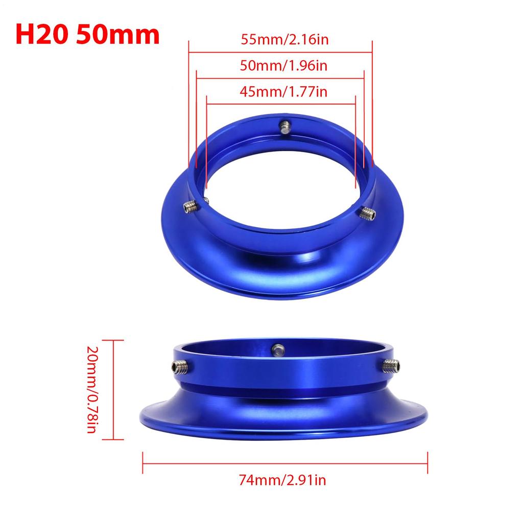 Motorcycle Carburetor Funnel - Speed Stack Air Intake Filter Trumpet for 50mm 55mm Engine,