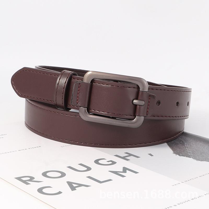 Black Cool Edgy Jeans Belts Student Waistband Adjustable Length Adult Young