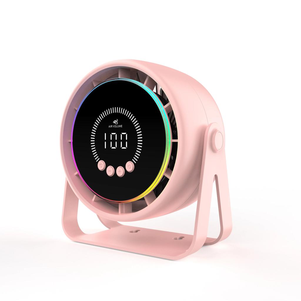 100 Speed Smart Electric Fan Bladeless Fan USB Charging Desktop Silent Wall Mounted Air Conditioner Table Fan For Office Camping