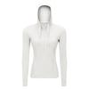 Women's Slim Fit Zip-Up Hooded Running Jacket Stretch Yoga Workout Top S2088