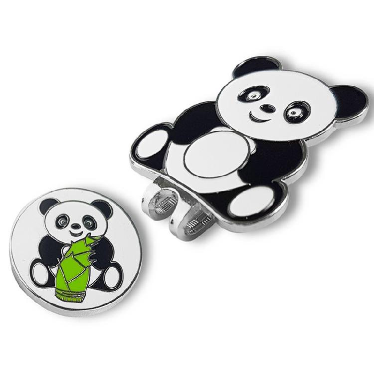 Lovely Panda Pattern Golf Hat Clips Golf Ball Marker Holder Golf Cap Clips