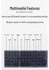 Portable Three-Fold Bluetooth Keyboard B033 for Phones, Tablets, Laptops