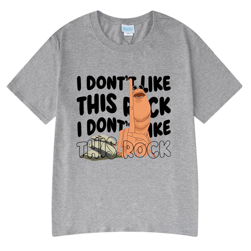 Marcus The Worm I Dont Like This Rock Funny Meme TShirt Summer Unisex Women Fashion Vintage Tshirts Cotton Short Sleeves T Shirts