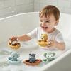 1/3Pcs Kids Bath Toys, Floating Animal & Stacking Boat Design, Squeeze Finger Puppets, Perfect for Holiday Gifts.