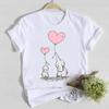 Short Sleeve Casual Tee Top Avocado Lovely Style Shirt Lady Clothes Fashion Tshirt Summer Female T Women Graphic T-shirts