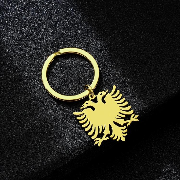Modischer Schlüsselanhänger in Adlerform Gold/Silberfarbener Anhänger Schlüsselanhänger Schmuck