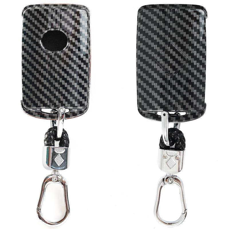 For Mazda 3 6 CX3 CX5 CX9 CX30 Miata CX50 - 3-Key Button Carbon Fiber Key Case Cover Shell Holder Protective Accessories