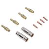 MIG Welding Consumables Kit Copper Contact Tips Connecting Rods Nozzle Replacement for 15AK Welder
