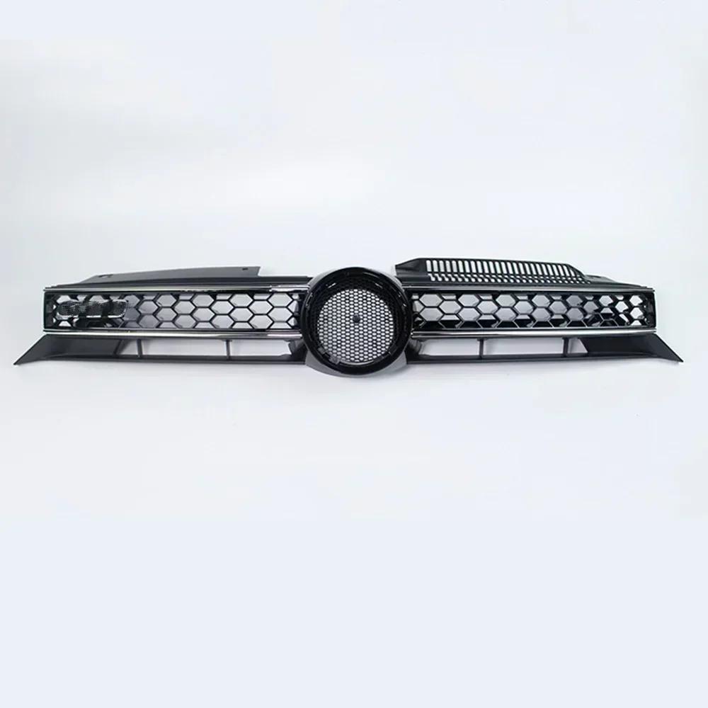 For Volkswagen Golf 6 MK6 GTI 2009-2013 GTI Style Car Front Bumper Centre Grille Honeycomb Mesh Upper Grille Front Racing Grills