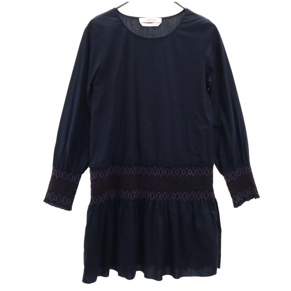 SEE BY CHLOE Long sleeve Tunic 34 Navy system Women Used