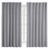 Hansleep 1st Grade Set of Heat Cold Soundproofing 100cm Wide X 178cm Curtains, Blackout, 2, Insulating, Protection, (Light Gray, Long)