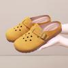 Hollow Hole Shoes Slippers Bag Head Soft Sole Lazy Slippers Retro Casual Half Drag