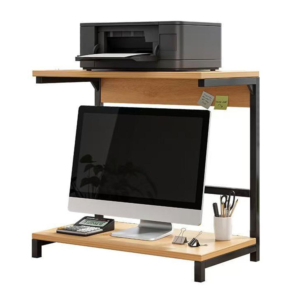 

2-Tier Monitor Stand Printer Stand Monitor Desktop Stand Desktop Storage Rack for Printer Desktop Computer Laptops and Monitor бронзовый