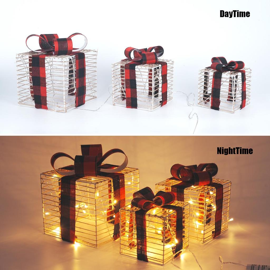 MORGEN SKY Christmas Decoration Gift Box Set of LED String Lights for Indoor and Outdoor Mini Bulb Fairy Box Christmas Decorative Timer SXL05 3, Use,