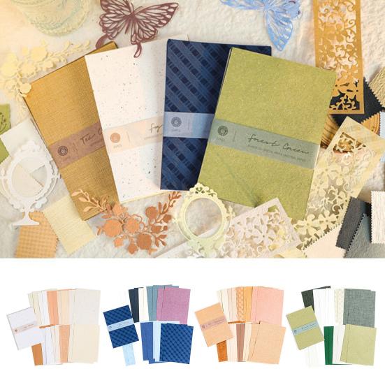 20Pcs/Set A6 Scrapbook Paper Elegant Textured DIY Handmade Art Craft Project Card Making Photo Album Journaling Decorative Special Paper Sheet Kit