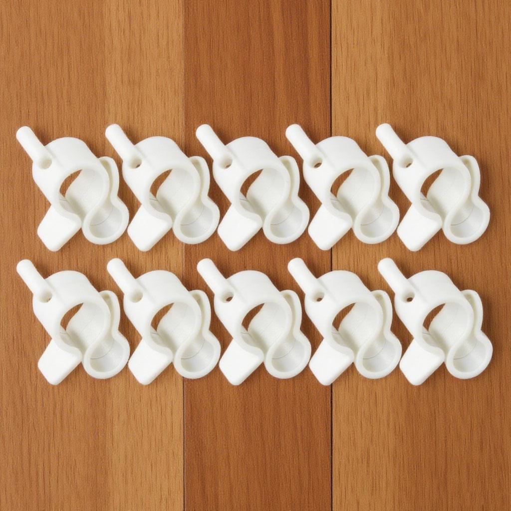 

10 PCS Camping Tent Clip Hook Durable Awning Hanger for Lantern Rope Lights Replacement Gear for Outdoor Hiking Glamping Setup