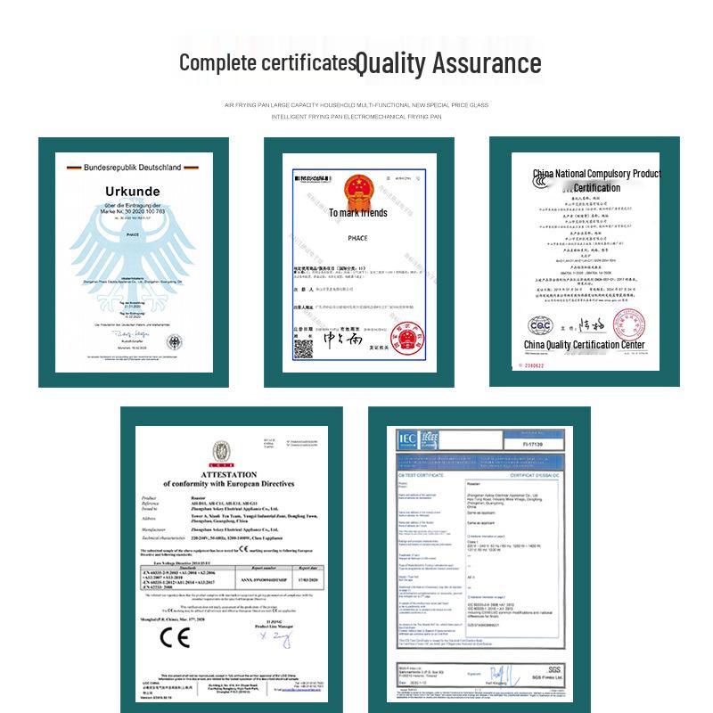 Friggitrice ad aria in vetro e forno a microonde alogeno 110V - Standard europei, britannici e americani